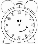 Clock Coloring Kids Cute Pages Printable Craft Colouring Children Template Sheets Designs Preschool Crafts Nail Worksheets Windmill Cameo Desings Silhouette sketch template