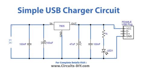 simple usb charger circuit diy