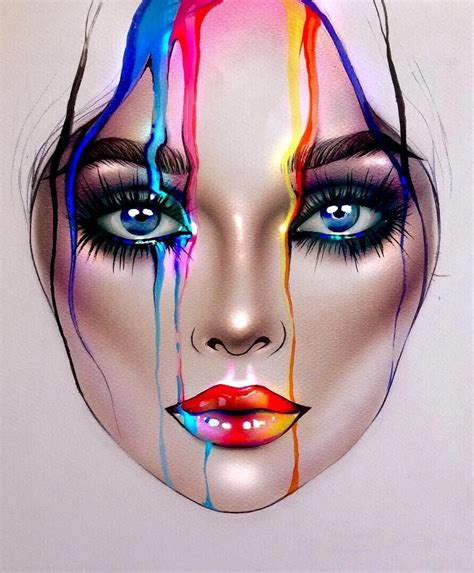 instagram makeuplooks makeup face charts makeup illustration
