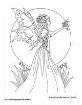 Coloring Pages Fairy Winter Print Printable Getcolorings Color Adults sketch template