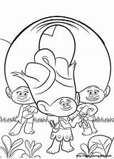 Trolls Coloring Pages Dreamworks sketch template