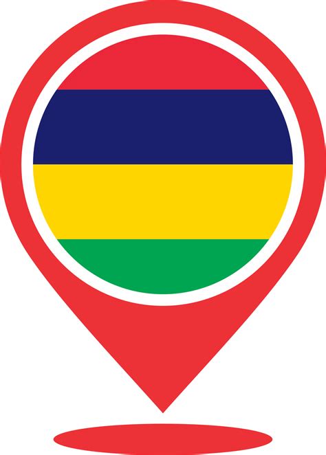 mauritius flag pin map location png  png