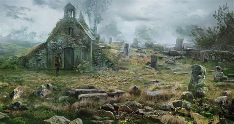 the witcher 3 wild hunt gets new concept art shows new location with crypt