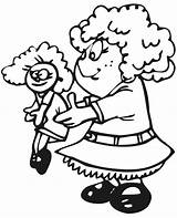 Girl Coloring Little Doll Baby Pages Her Index Family Loves Popular sketch template