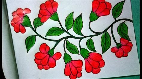 flower drawing colour pictures aplacewhereichoose