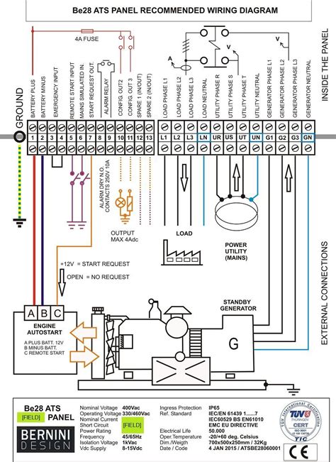 generac automatic transfer switch wiring diagram  generator