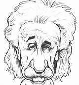 Einstein Albert Física Teórica Caricatures Teoría Lápiz León Estatua Relatividad Escultura Bonita Ficción sketch template