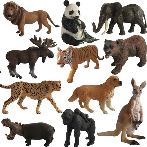 animal toys set realistic wild plastic animals learning toys kids toys