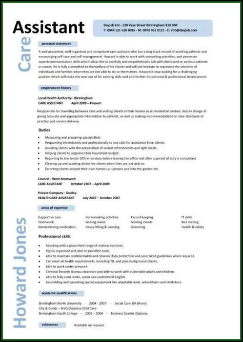 caregiver cv template template  resume examples kwkgzqjn