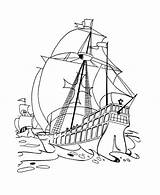 Columbus Coloring Christopher Pages Ships Getdrawings sketch template