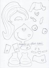 Foami Foamy Goma Piecing sketch template