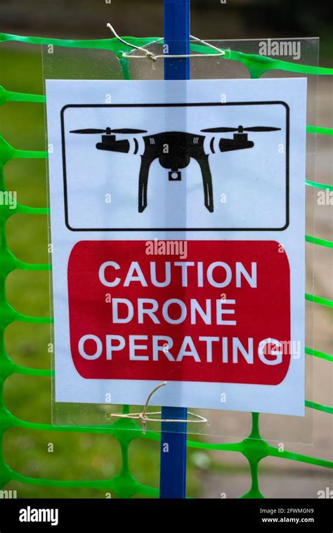 drone operating drone operation area warning sign remote pilot remotely piloted aircraft