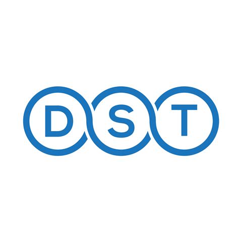 dst letter logo design  black backgrounddst creative initials letter logo conceptdst vector