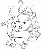 Coloring Pages Babies Baby Printable Popular sketch template