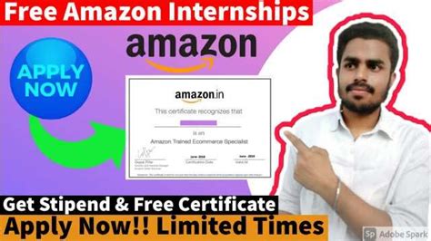 amazon  internship amazon work  home internship   internship certificate