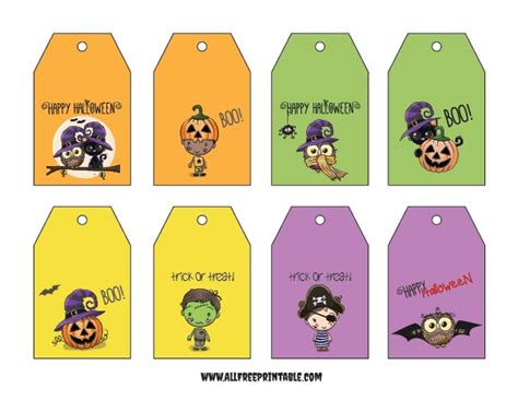 halloween gift tags  printable