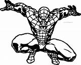 Coloring Wall Waiting Spider Man Pages Wecoloringpage sketch template