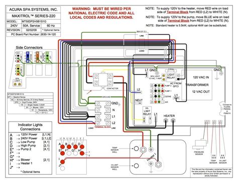 spa  wiring diagram