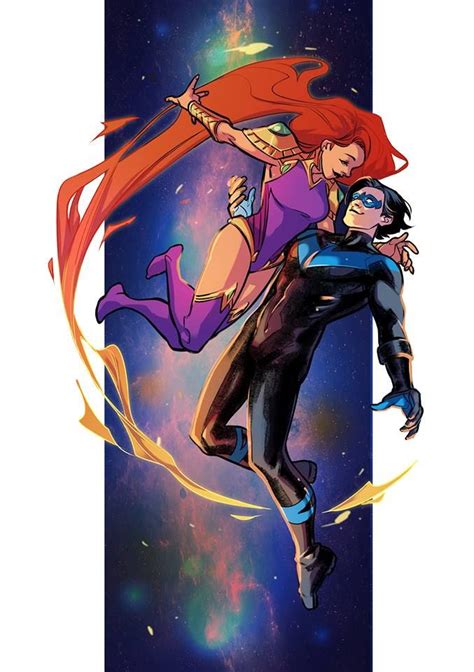 pin on nightwing and starfire