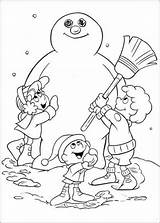 Snowman Frosty Coloring Pages Printable Karen Friends Make sketch template