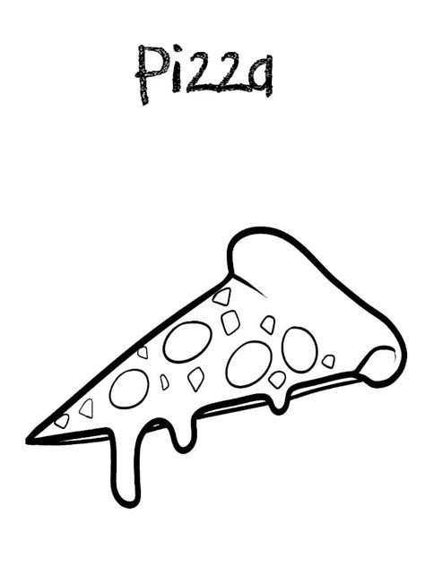 printable pizza slice coloring page  print  color