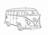 Vw Coloring Pages Car Auto Vintage Cars Bus Colouring Volkswagen Poster Old Color Type Bezoeken Classic Drawing Beetles Kleurplaten Oude sketch template