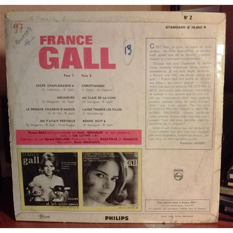 Sacré Charlemagne By France Gall 10inch With 77dreft