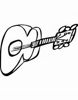 Chitarra Disegnidacolorareonline Stampare sketch template