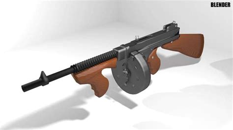 thompson  submachine gun  model  faizaldx