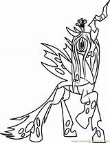 Chrysalis Queen Magic Coloringpages101 sketch template