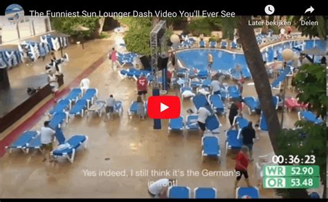 video van de dag handdoekje leggen bij het zwembad blijtijdsnl