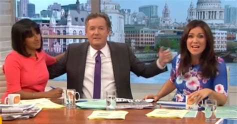 Physical Contact Is Too Much Piers Morgan Red Faced After Susanna