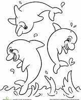 Dolphin Dolphins Marin Bordar Coloriages Colorare Bonitos Tela Disegni Colorear Sombreados Marins Danieguto Leerlo Trio Poisson sketch template