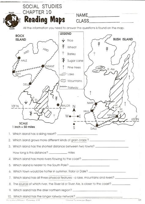 printable map skills worksheets enhance social studies geography