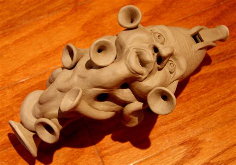 ceramics pottery handmade clay musical instruments nashville tennessee  ocarina paul