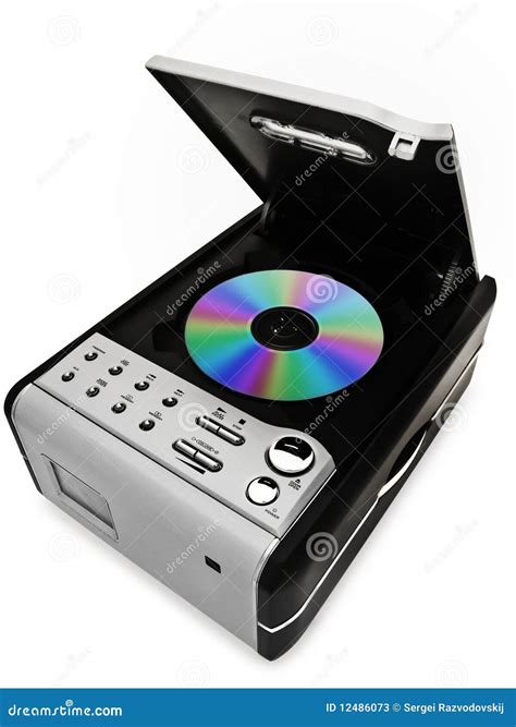 cd player stock image image  sound open laser electronics