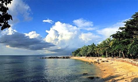 pantai laut  jawa barat  indah  cocok  liburan
