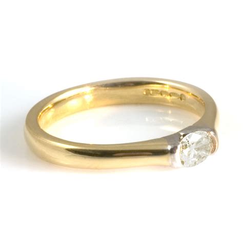 ct yellow gold diamond engagement ring  wrights  jewellers uk