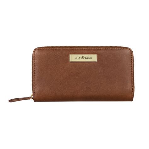 lily jade amber wallet old english and gold