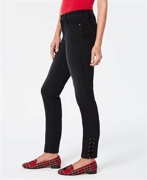 charter club bristol skinny lace  ankle jeans created  macys reviews jeans women