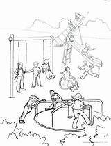 Coloring Pages Playground Recess Equipment Color Getcolorings Getdrawings sketch template