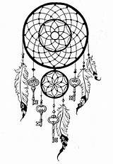 Coloring Dream Catcher Pages Template Wolves Dreamcatcher Dreamcatchers Sketch sketch template