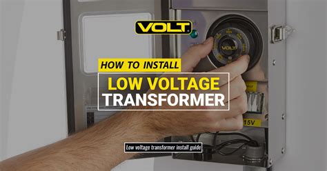 install   voltage transformer  landscape lighting