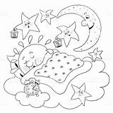 Moon Lullaby Coloringhome sketch template