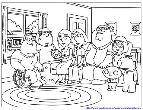 printable family guy coloring pages squid army