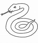 Snake Coloring Pages Printable Serpent Coloriage Snakes Simple Cobra Line Drawings Mamba Animals Dessiner Drawing Animal Ball Grass Color Dessin sketch template