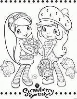 Coloring Strawberry Shortcake Pages Friends Popular sketch template