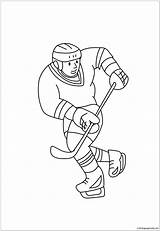 Hockey Pages Ice Coloring Playing Color Online Printable Print Coloringpagesonly sketch template