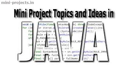 mini project topics  ideas  java mini project ideas