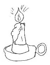 Coloring Pages Rhyme Nursery Candlestick sketch template